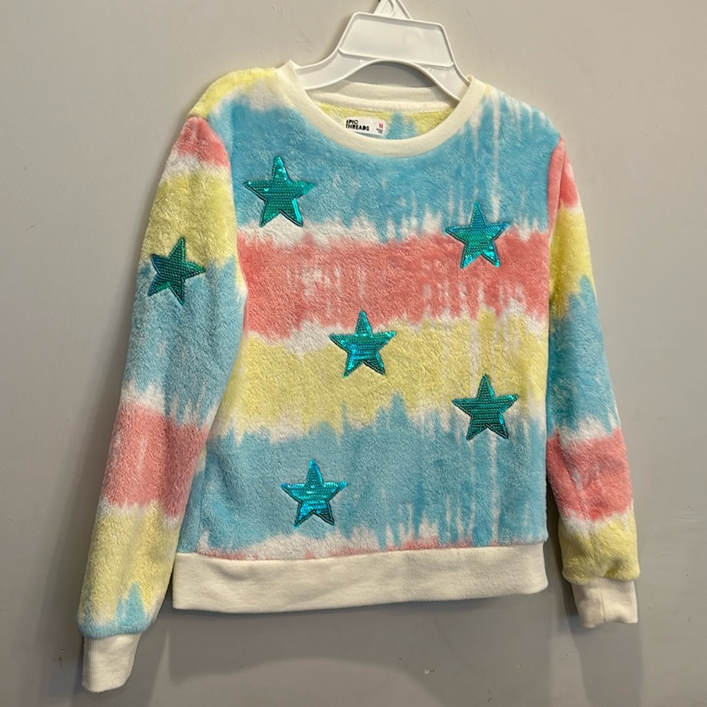 Epic Threads Girls Cozy Multicolored Sweater Size Medium